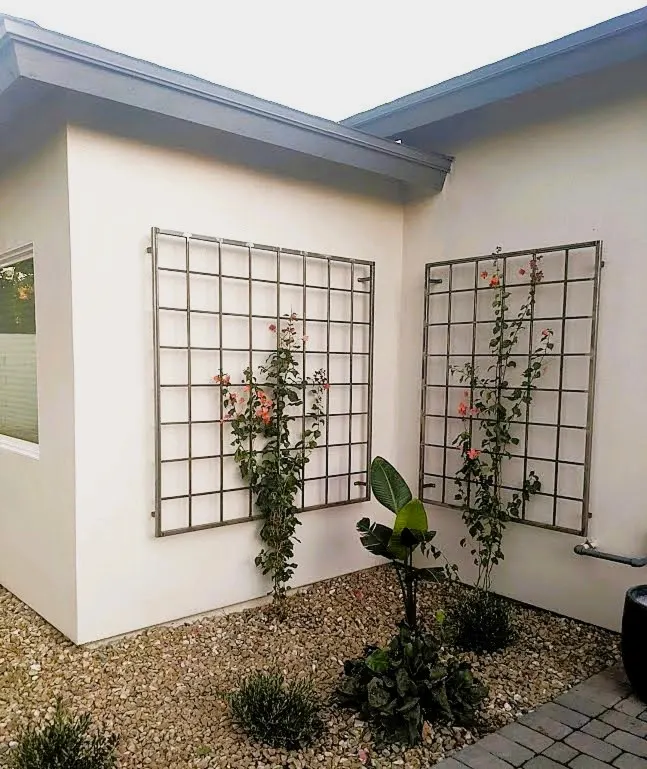 Trellis detail at the finished Camelback landscape