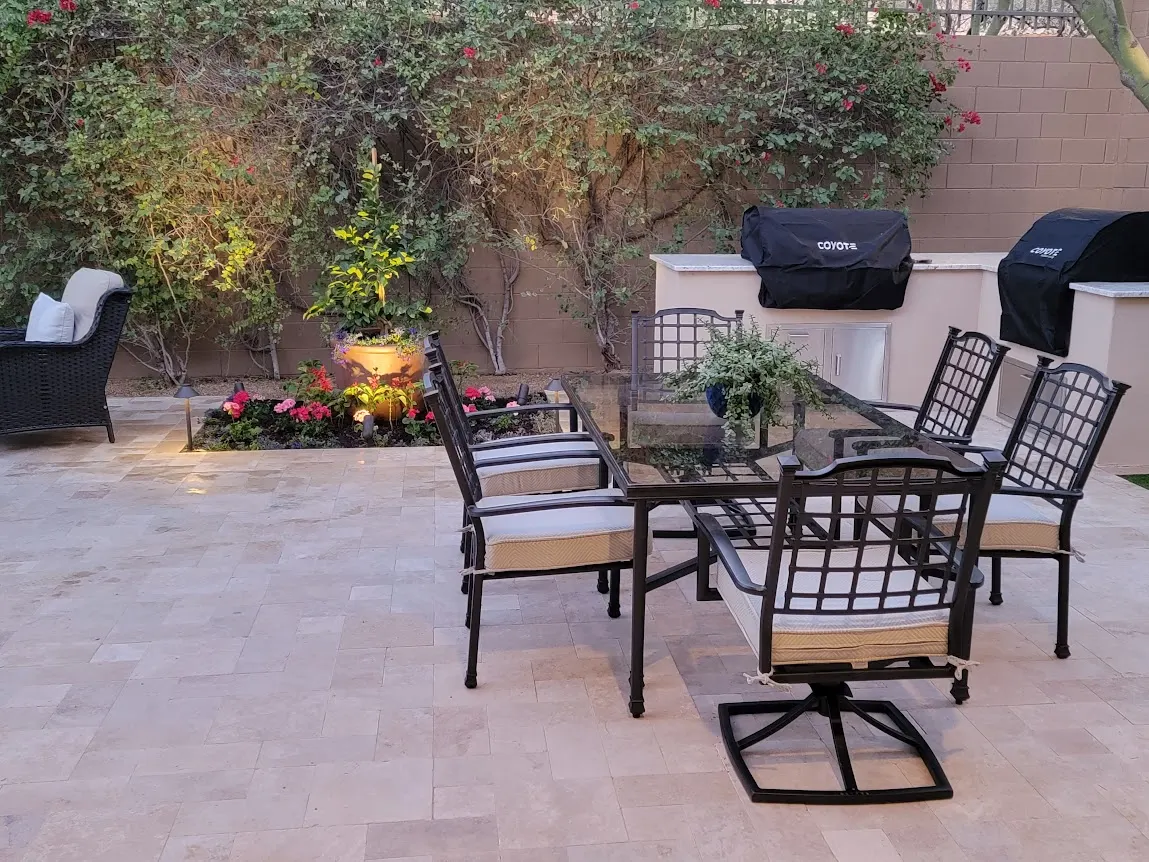 Las Sendas BBQ area after the transformation