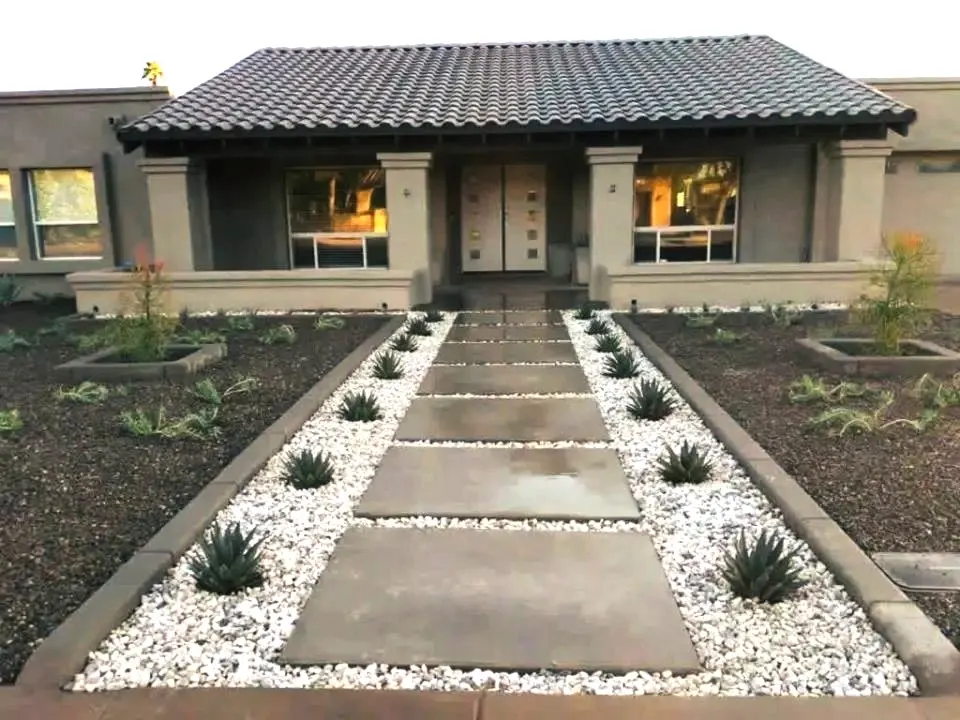 McCormick Ranch contemporary property after the landscape transformation