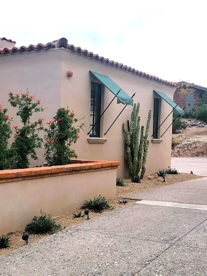 Paradise Valley Country Estates north garage landscape after the transformation