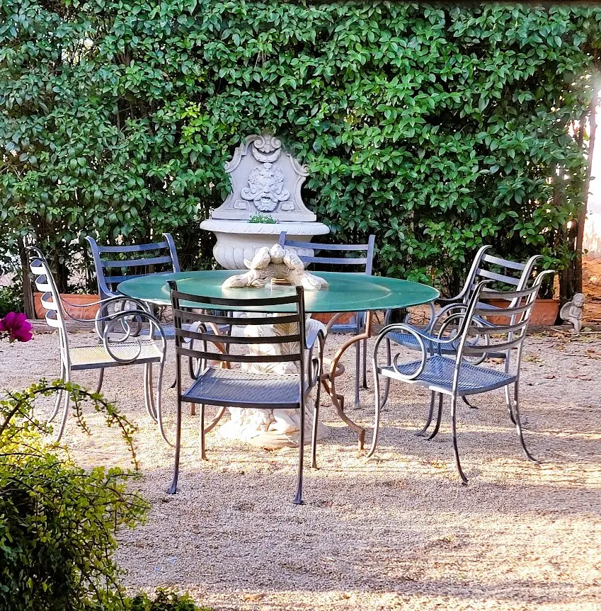 Paradise Valley French Garden patio off the kitchen after the renovation