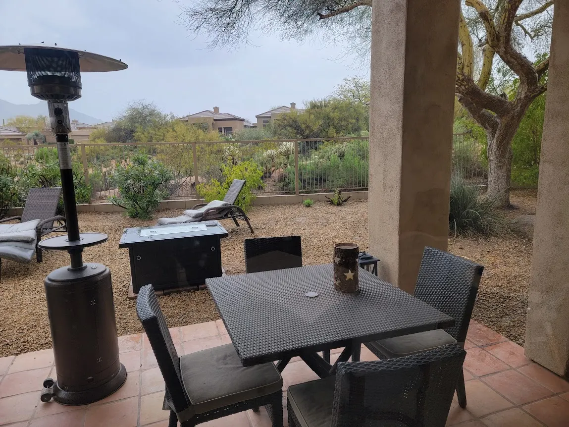 Terravita main patio before the transformation